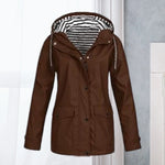 Hiking Jacket Waterproof Lightly Padded Adjustable Fit & Pockets
