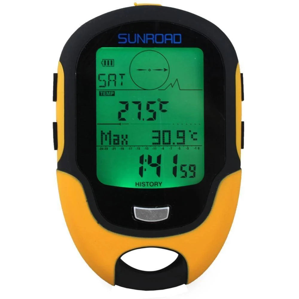 Hiking Navigation Device 4-In-1 Swiss Sensor Water-Resistant