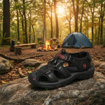 Hiking Sandals Closed-Toe Adjustable Straps Non-Slip Rubber Sole