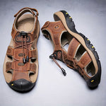 Hiking Sandals Closed-Toe Adjustable Straps Non-Slip Rubber Sole