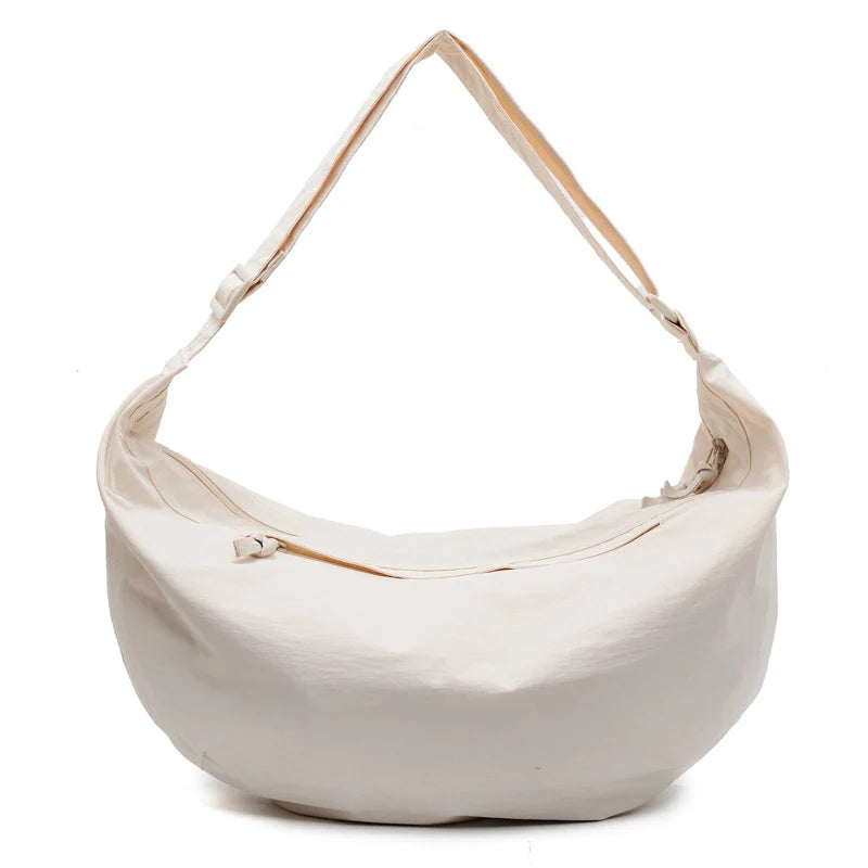 Hobo Bag Lightweight Fabric Adjustable Strap Crossbody Carry