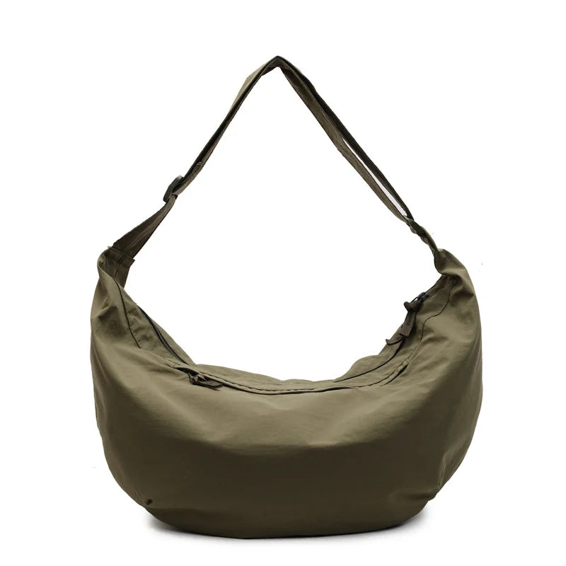 Hobo Bag Lightweight Fabric Adjustable Strap Crossbody Carry