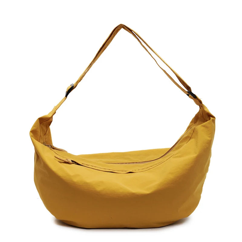 Hobo Bag Lightweight Fabric Adjustable Strap Crossbody Carry