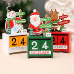 Holiday Countdown Calendar Adjustable Date Sliders Festive Figure