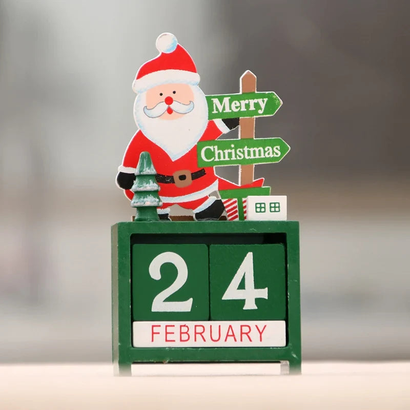 Holiday Countdown Calendar Adjustable Date Sliders Festive Figure