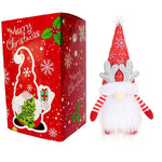 Holiday Gnome Figurine Snowflake Hat & Antlers Lightweight Durable
