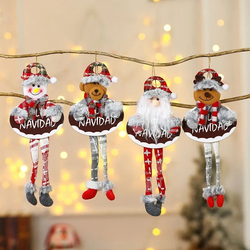 Holiday Shelf Decor Fabric & Felt Hanging Loop