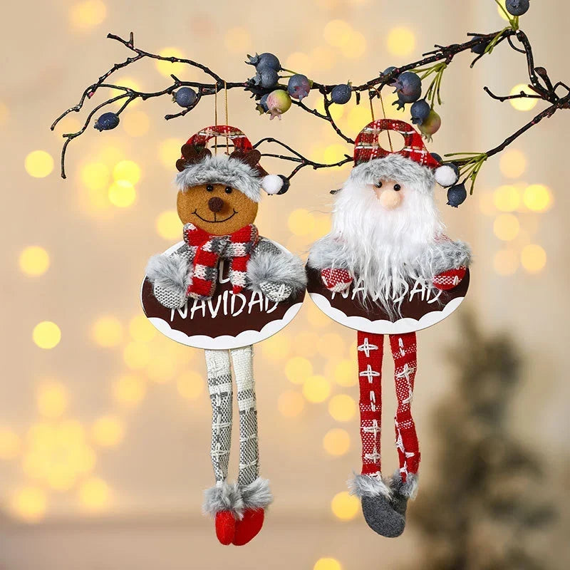 Holiday Shelf Decor Fabric & Felt Hanging Loop
