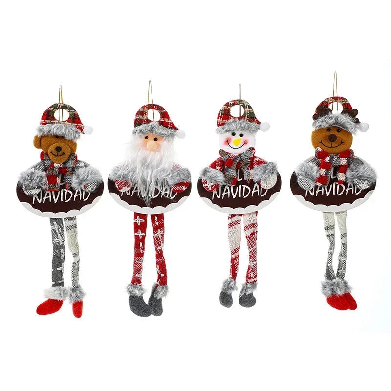 Holiday Shelf Decor Fabric & Felt Hanging Loop