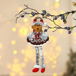 Holiday Shelf Decor Fabric & Felt Hanging Loop