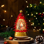 Holiday Snow Globe LED Battery-Free Tree Scene