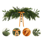 Holiday Wreath Lifelike Greenery & Metal Bells