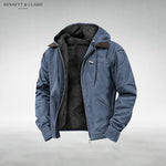 Hooded Jacket Waterproof Warm Lining Multiple Pockets