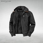 Hooded Jacket Waterproof Warm Lining Multiple Pockets