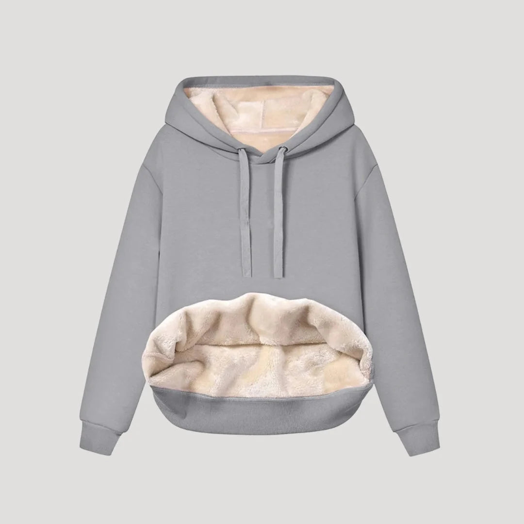 Hoodie Fleece-Lined Oversized Fit Kangaroo Pocket