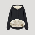 Hoodie Fleece-Lined Oversized Fit Kangaroo Pocket