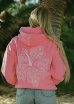 Hoodie Oversized Fit Tropical Print Cozy Streetwear