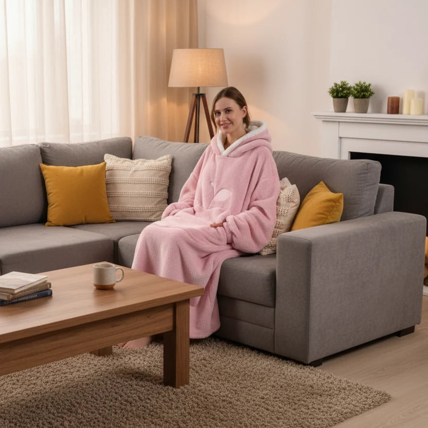 Hoodie Oversized Fleece Kangaroo Pocket