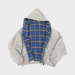Hoodie Reversible Plaid Full-Zip Relaxed Fit