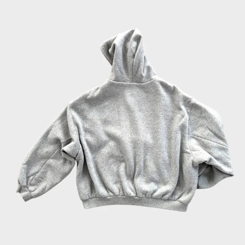 Hoodie Reversible Plaid Full-Zip Relaxed Fit