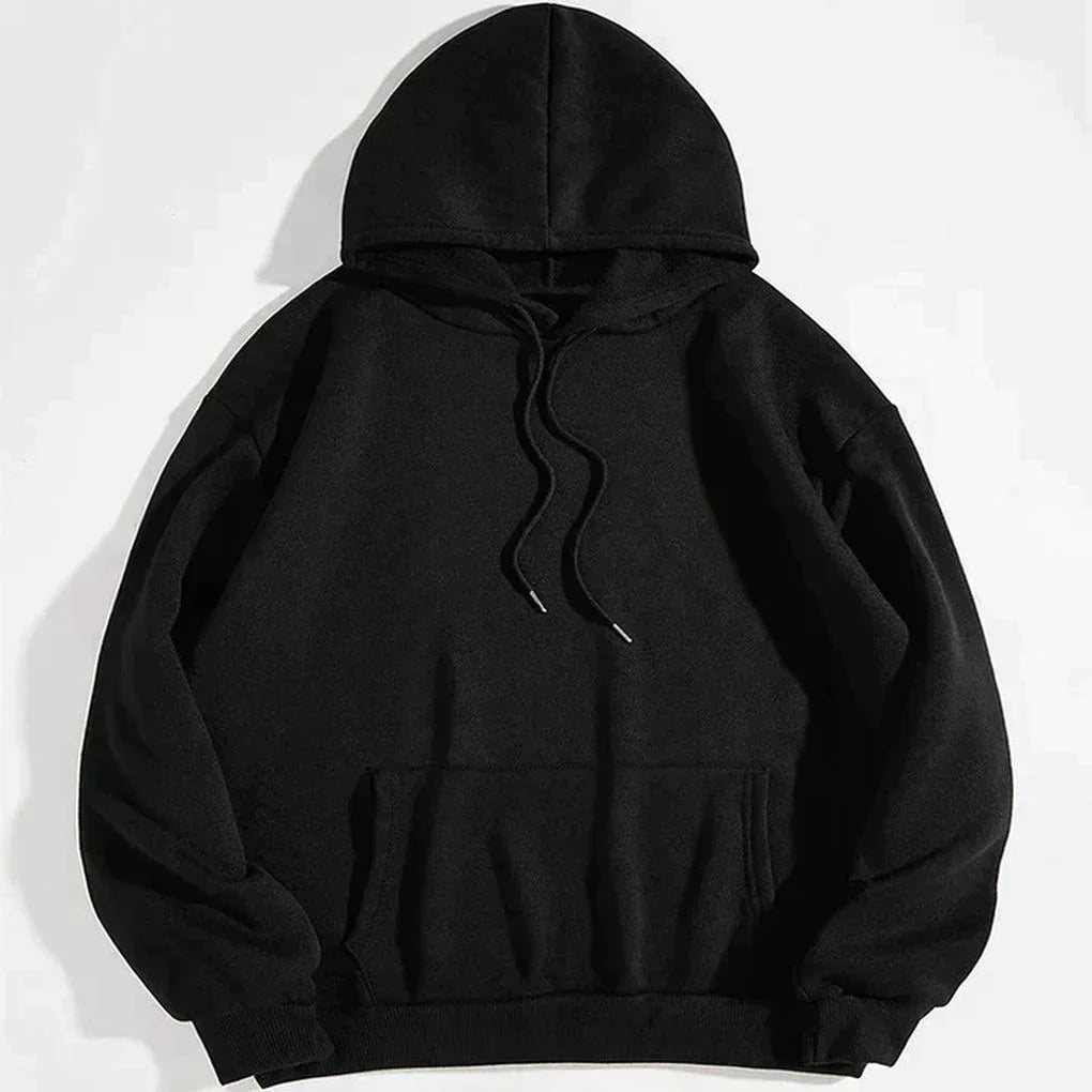 Hoodie Sherpa Fleece Thumbhole Cuffs Kangaroo Pocket