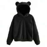 Hoodie Teddy Fleece Oversized Fit Bear Ears