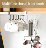 Hook Rack Under-Cabinet Kitchen Organizer