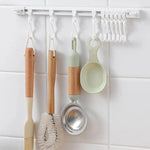 Hook Rail Adjustable Sliding Hooks No-Drill Mounting