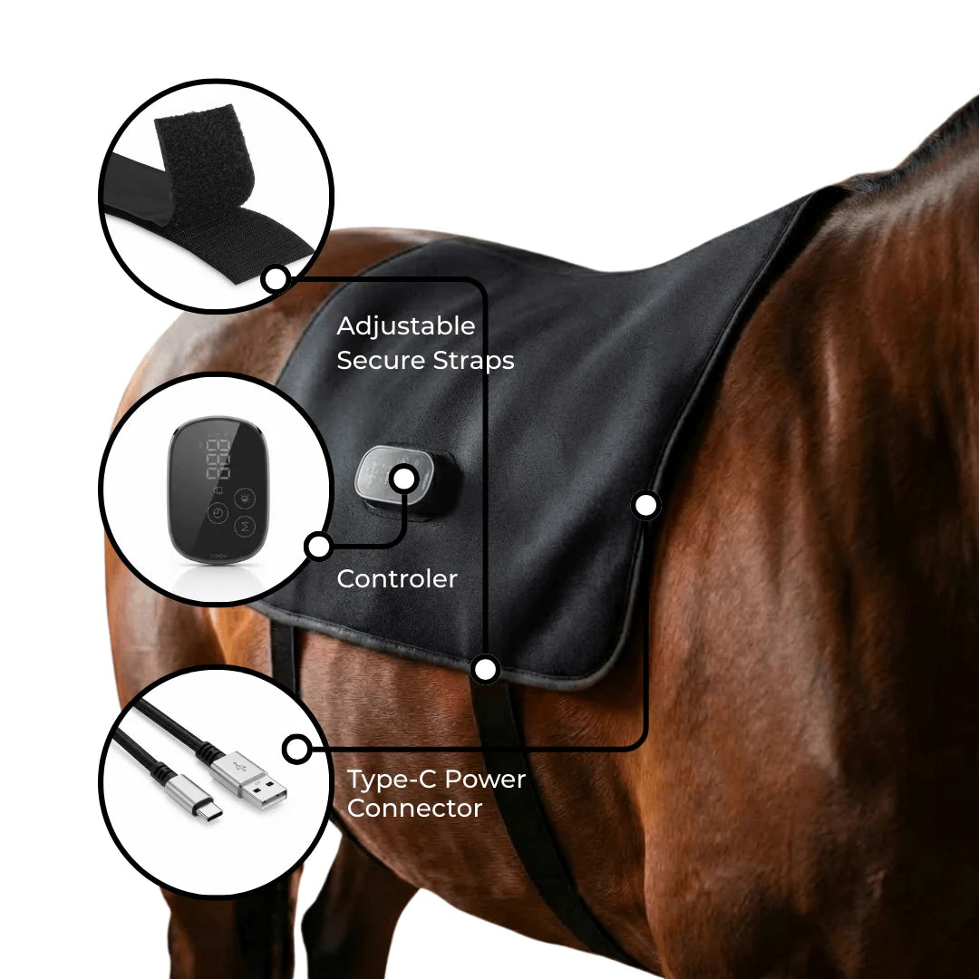 Horse Back Wrap LED Red Light Rechargeable Cordless