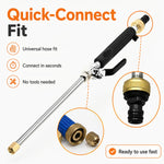 Hose Pressure Washer Attachment Adjustable Spray 100x Pressure