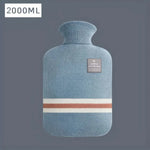 Hot Water Bottle Knitted Cover 33.8-Ounce Capacity Up to 8-Hour Warmth