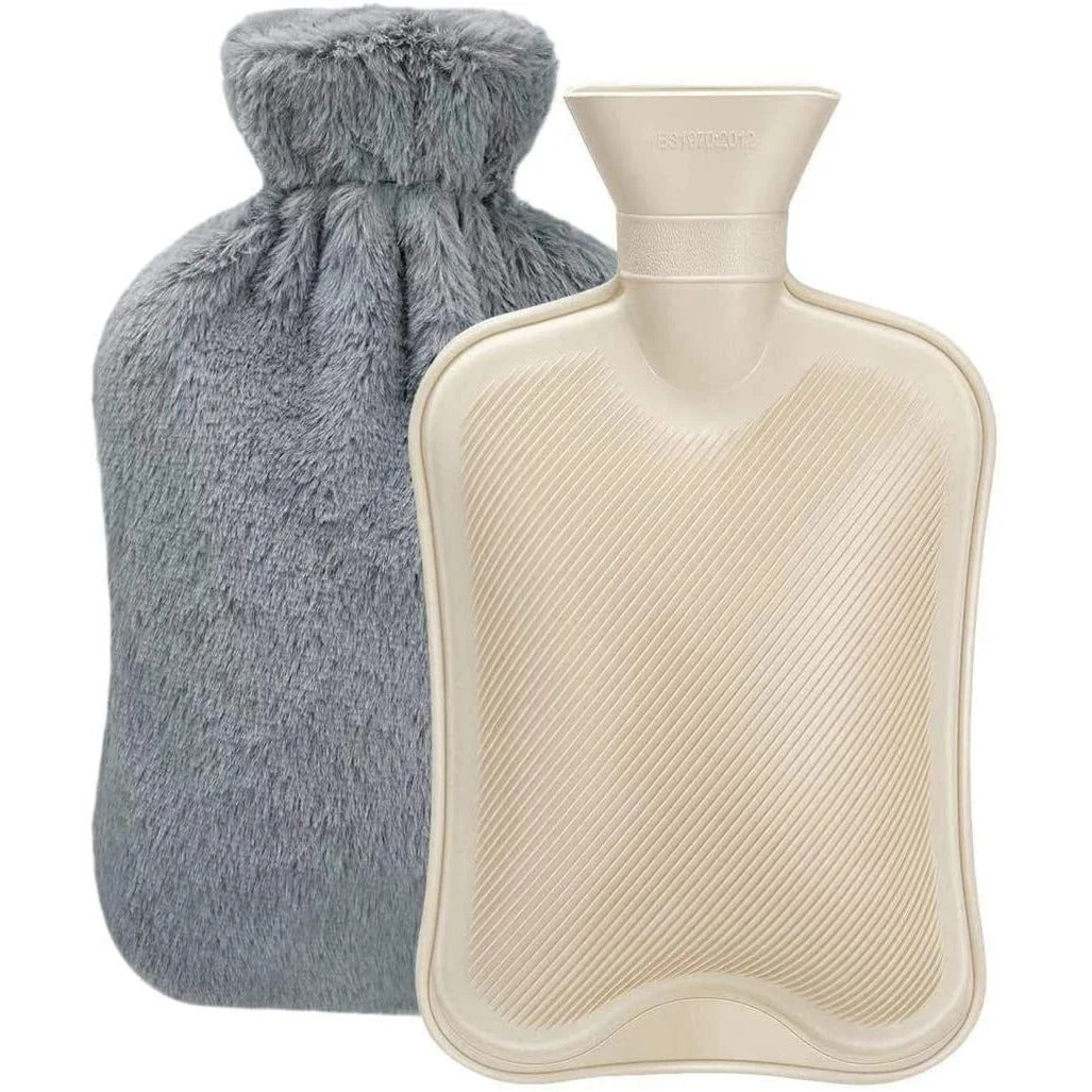 Hot Water Bottle Plush Cover Long-Lasting Heat Retention