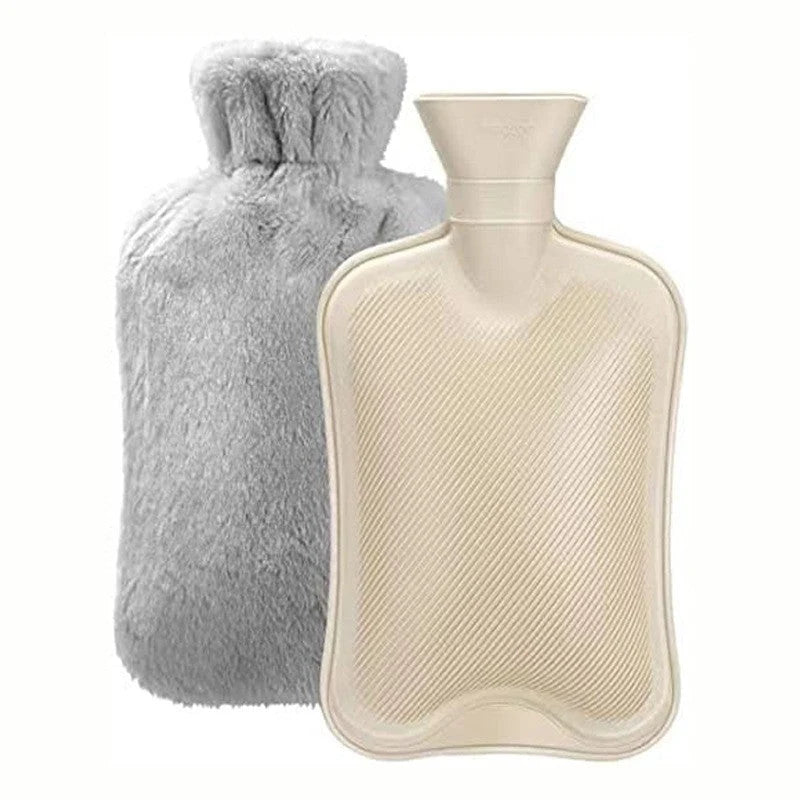 Hot Water Bottle Plush Cover Long-Lasting Heat Retention