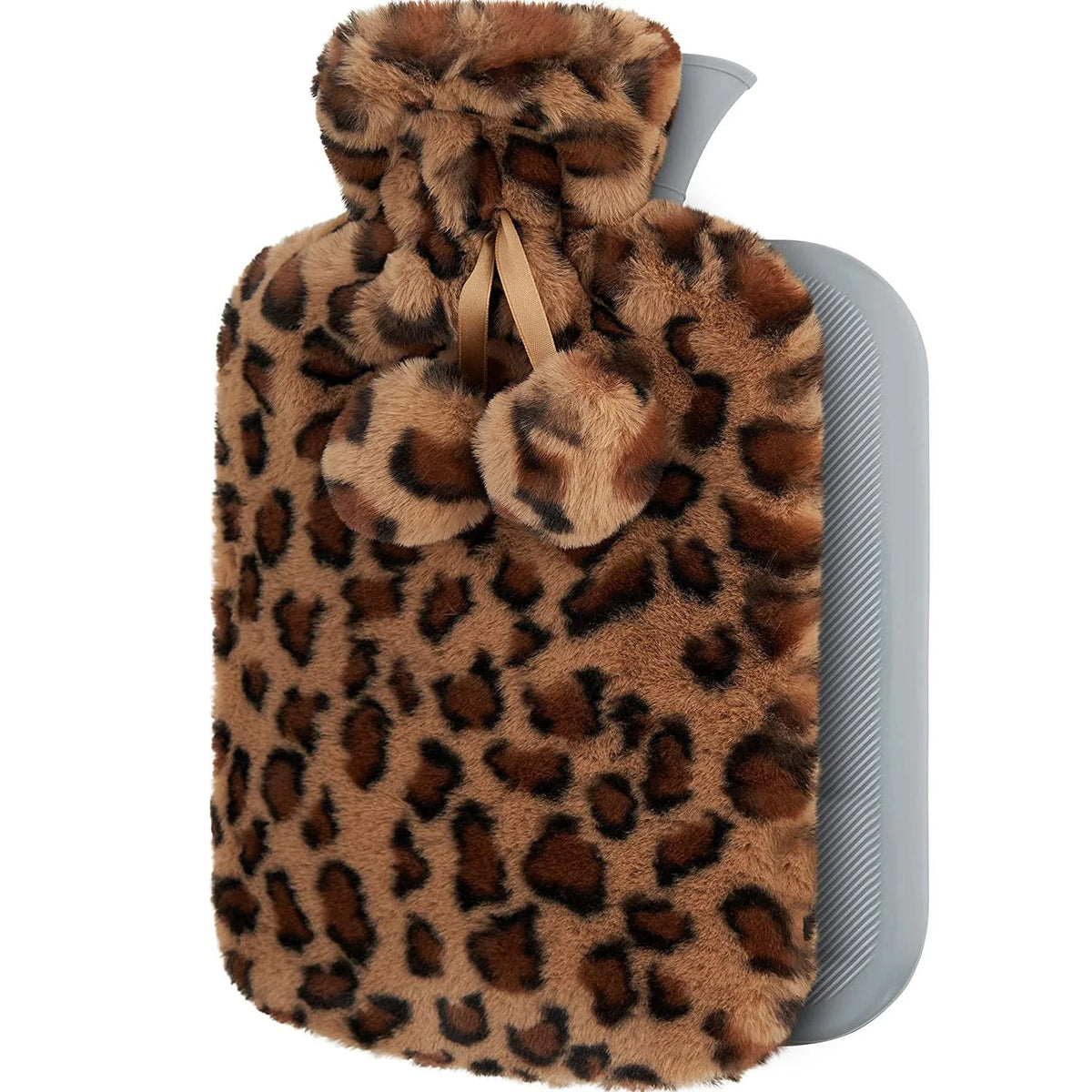 Hot Water Bottle Plush Cover Long-Lasting Heat Retention