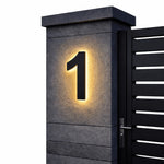 House Number Sign LED Backlit IP68 Waterproofing