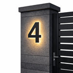 House Number Sign LED Backlit IP68 Waterproofing