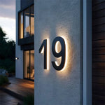 House Number Sign LED Backlit IP68 Waterproofing