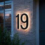 House Number Sign LED Backlit IP68 Waterproofing