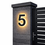 House Number Sign LED Backlit IP68 Waterproofing