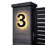House Number Sign LED Backlit IP68 Waterproofing
