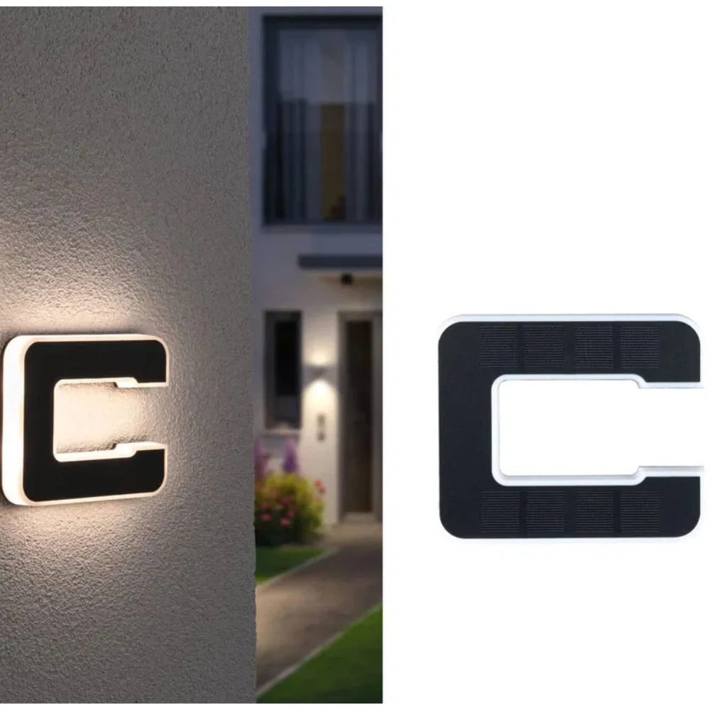House Number Solar Powered LED Dusk Sensor