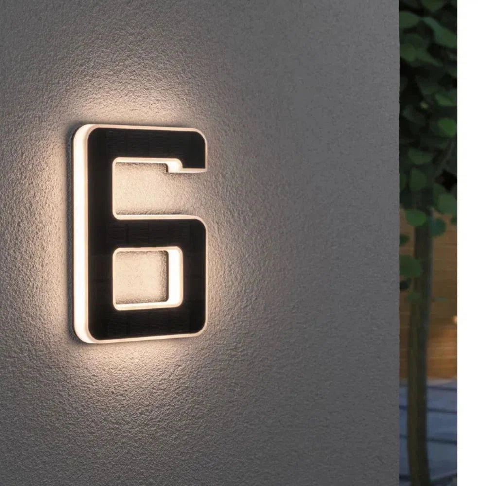 House Number Solar Powered LED Dusk Sensor