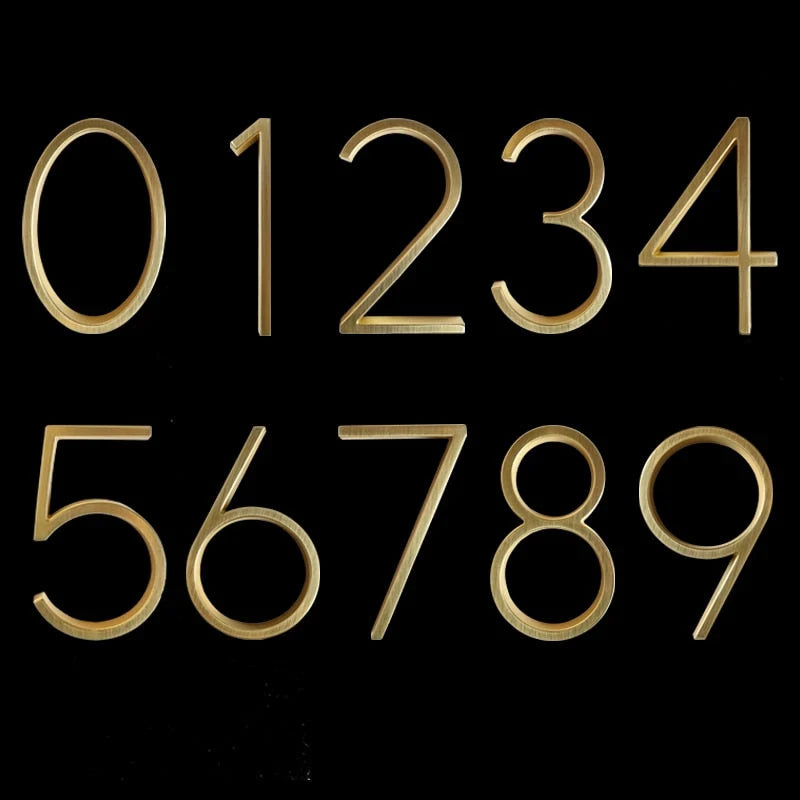 House Number Zinc Alloy Rust-Resistant 5 Inch