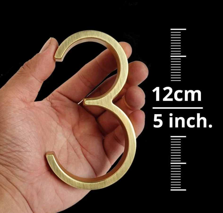House Number Zinc Alloy Rust-Resistant 5 Inch