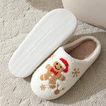 House Slippers Christmas Design Plush Lining Non-Slip Sole