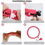 Hula Hoop Weighted 360° Massage Adjustable 24–32 Sections