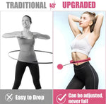 Hula Hoop Weighted 360° Massage Adjustable 24–32 Sections