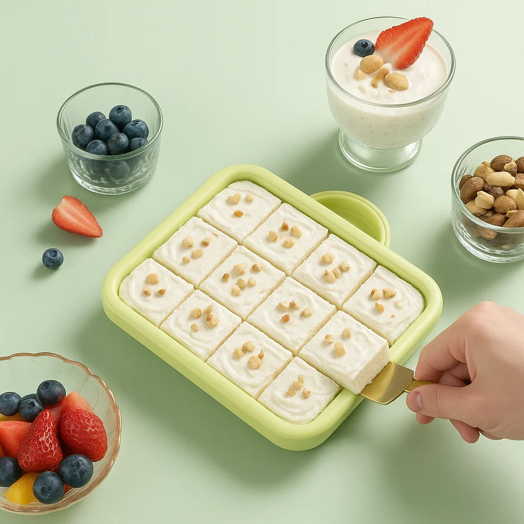 Ice Cream Maker Tray Stainless Steel No Electricity Required