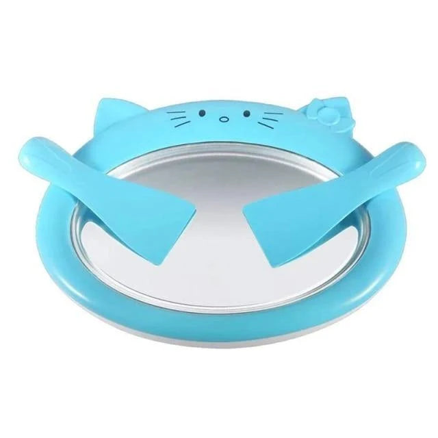Ice Cream Roll Maker Freezer Pan Two Scrapers Included