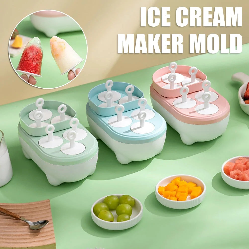 Ice Cream Sandwich Maker Mold BPA-Free Silicone Easy-Release Design